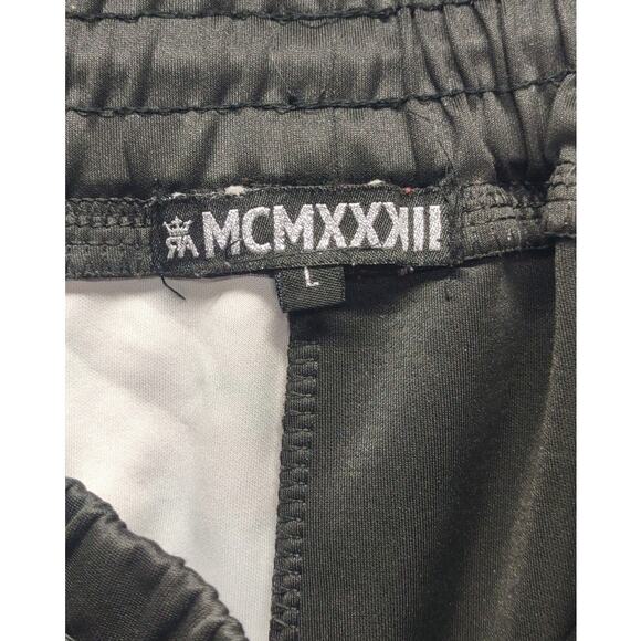 MCMXXXIII Mens Graffiti Print Red Ape Black Drawstring Sweats Joggers - Picture 7 of 8